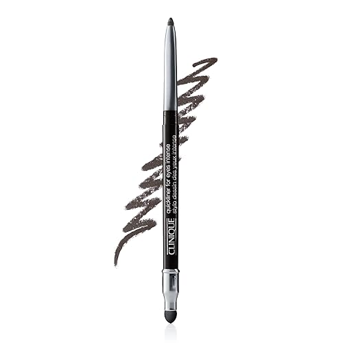 Clinique Quickliner For Eyes Intense Eyeliner Pencil | Water Resistant, Smudge Resistant + Safe For Sensitive Eyes, Intense Charcoal