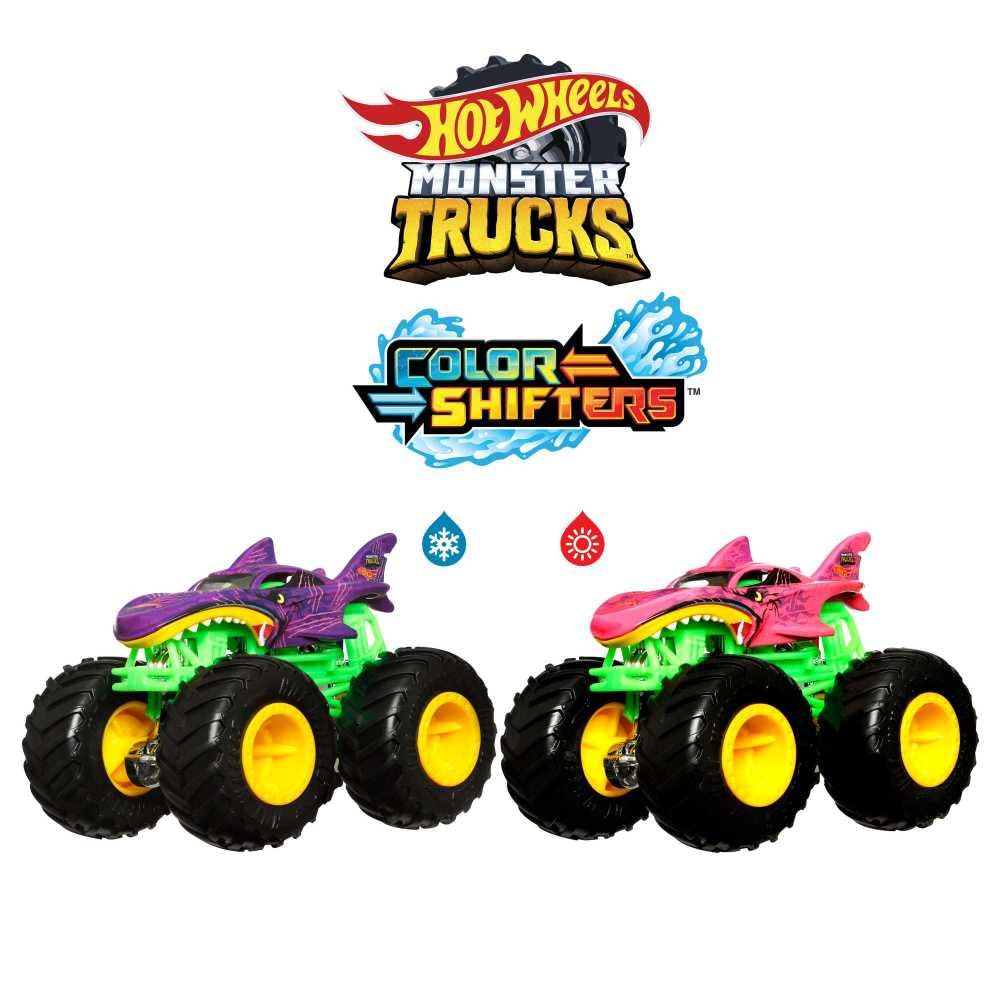 Hot Wheels Monster Trucks Color Shifters Shark Wreak 2023