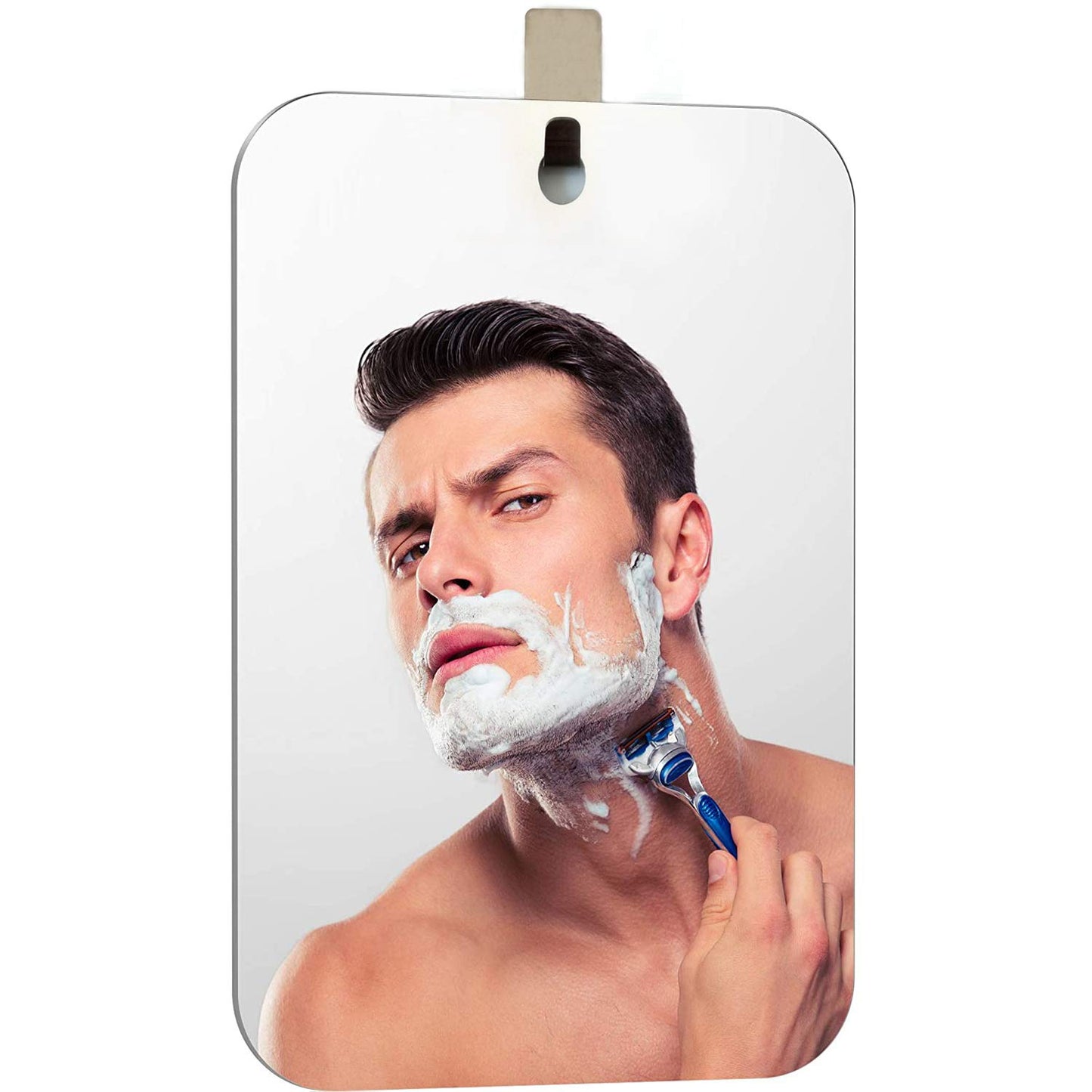 APHUIME Deluxe Large Fogless Shower Mirror, Fogless Shaving Mirror(7.48 in X 11 in), Anit-Fog Shaving Mirror with Hook, Fog Free Wall Hanging Makeup Beauty and Personal Care APHUIME Default Title
