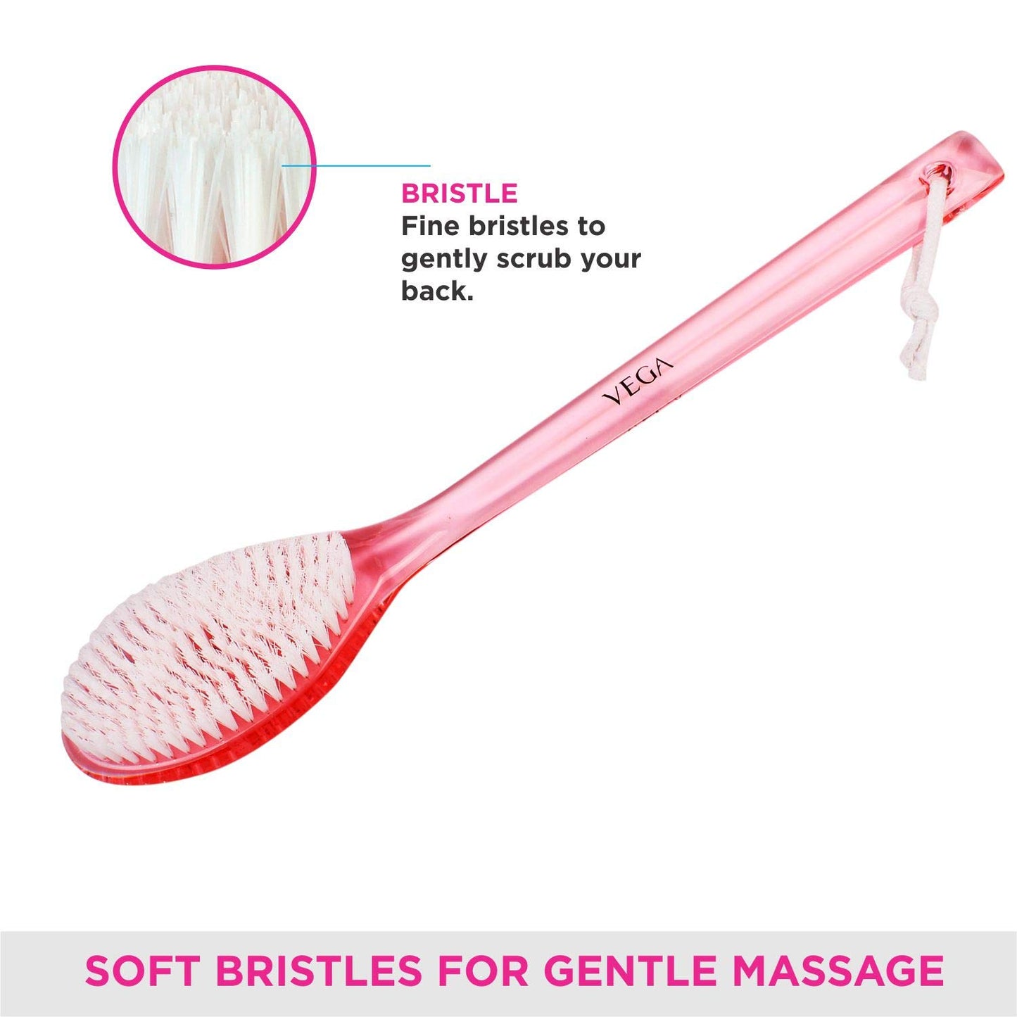 Vega Luxury Bristle Bath Brush 1 Pcs Beauty and Personal Care VEGA