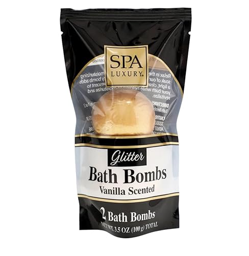 Spa Luxury Glitter Bombs Vanilla Scented 2 ct 3.5 oz