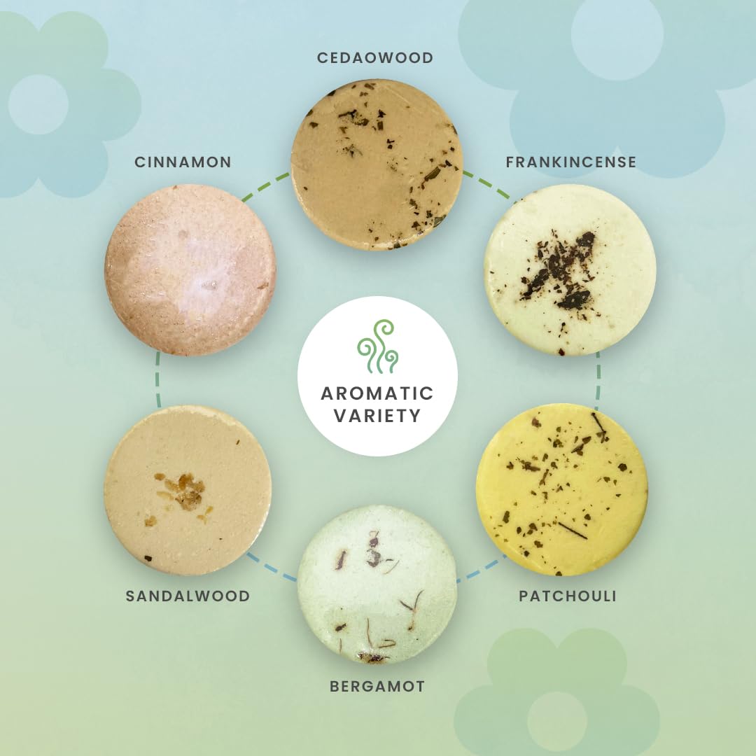 Yuvora Shower Steamers Gift Set - 6 Aromatherapy Shower Bombs with Essential Oils - Natural Spa Fizzies for Women & Men - Self-Care Kit…