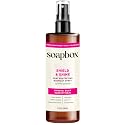 Soapbox Heat Protectant Spray, 8oz - Strengthening Hair Care, 3-in-1 Heat Protection, Shine Boosting, Anti Frizz Hair Spray, Vegan, Silicone Free