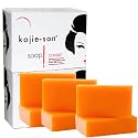 Kojie San Skin Soap - Original Kojic Acid Soap that Reduces Dark Spots, Hyperpigmentation, & Scars with Coconut & Tea Tree Oil - 65g x 6 Bars