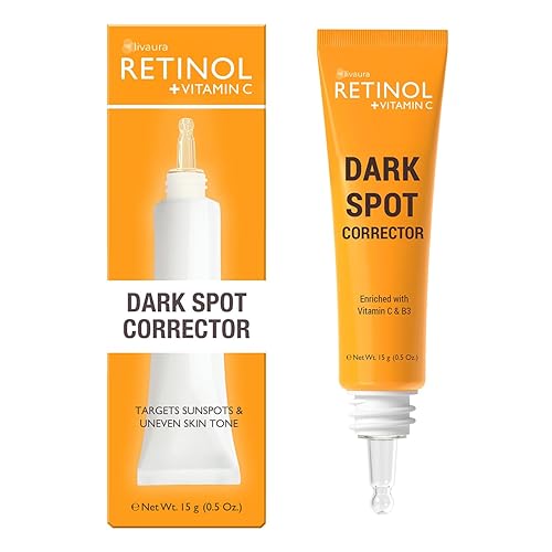 LIVAURA Retinol + Vitamin C Dark Spot Corrector Serum - Spotless Radiance, Evens Skin Tone, Targets Sun Damage & Dark Spots, Enhances Luminosity