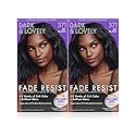 Dark and Lovely Fade Resist Rich Conditioning Color, Jet Black, 2 Count