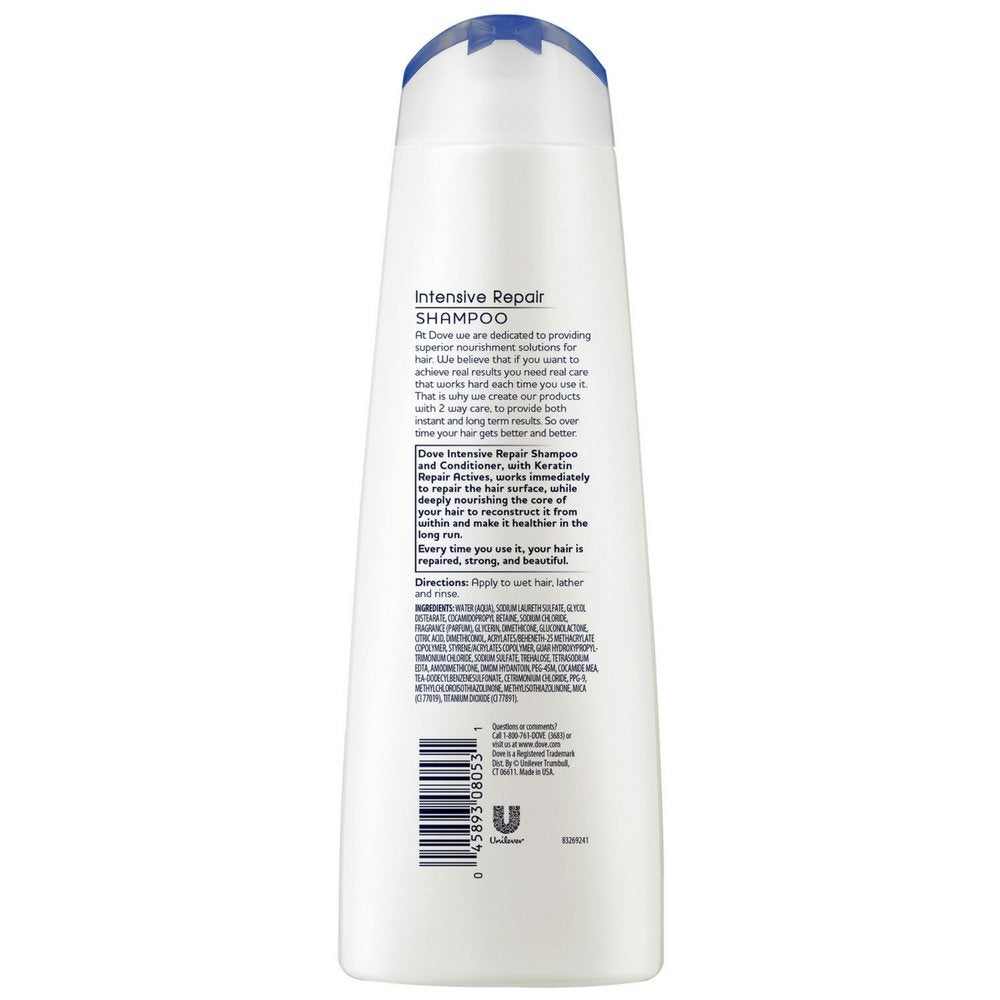 Dove Shampoo For Accumulated Damage 12OZ (Pack of 9)