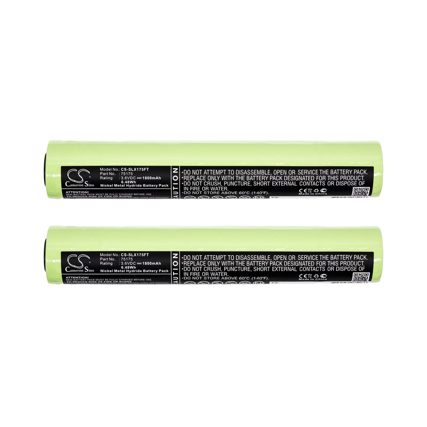 Cameron Sino Replacement for Stre'amlight 75175 75300 75301 75302 75303 75304 75305 75306 Series Battery Ni-MH 1800mAh (2PCS) Beauty and Personal Care Cameron Sino