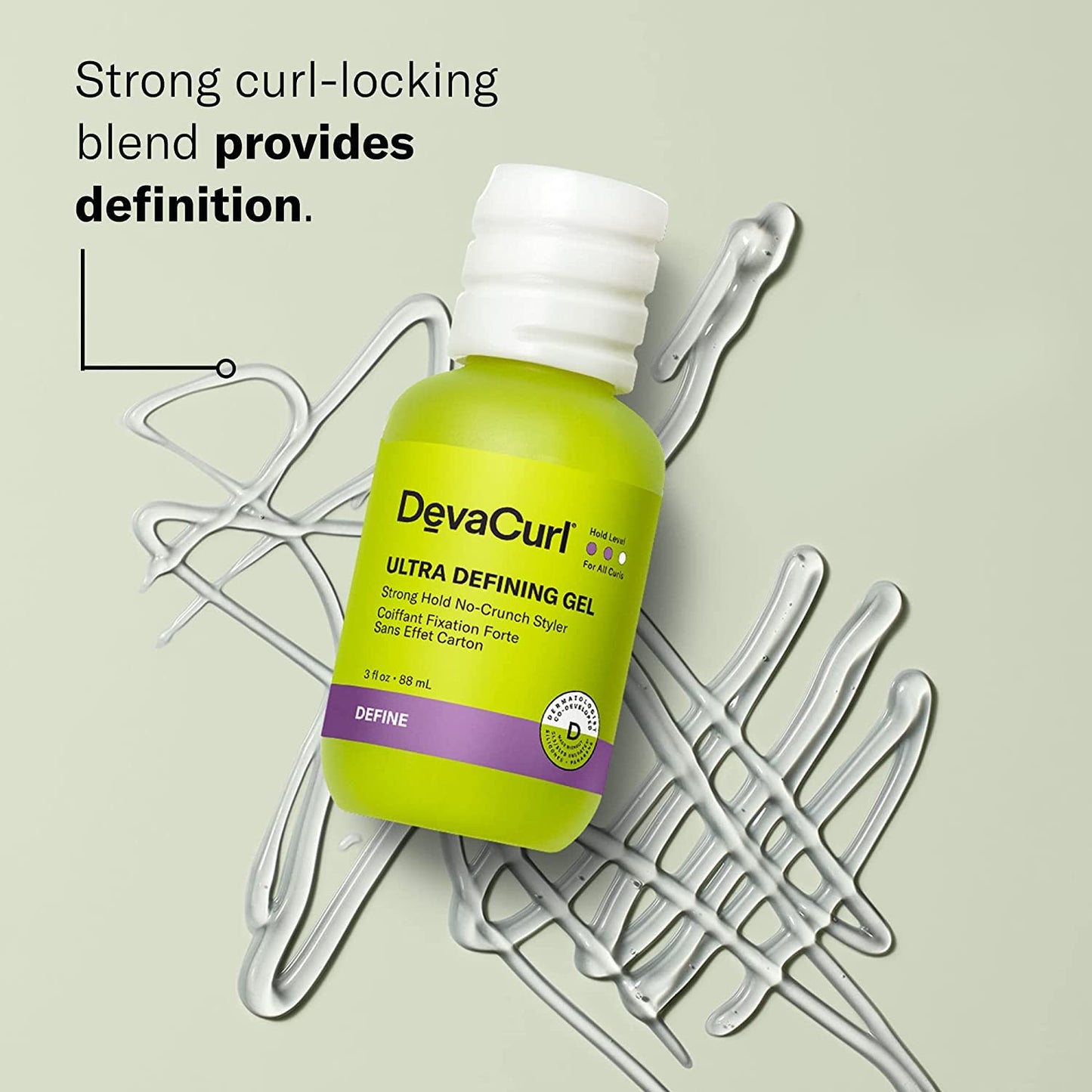 DevaCurl Ultra Defining Gel Strong Hold Non-Crunch Styler, 3 fl. oz