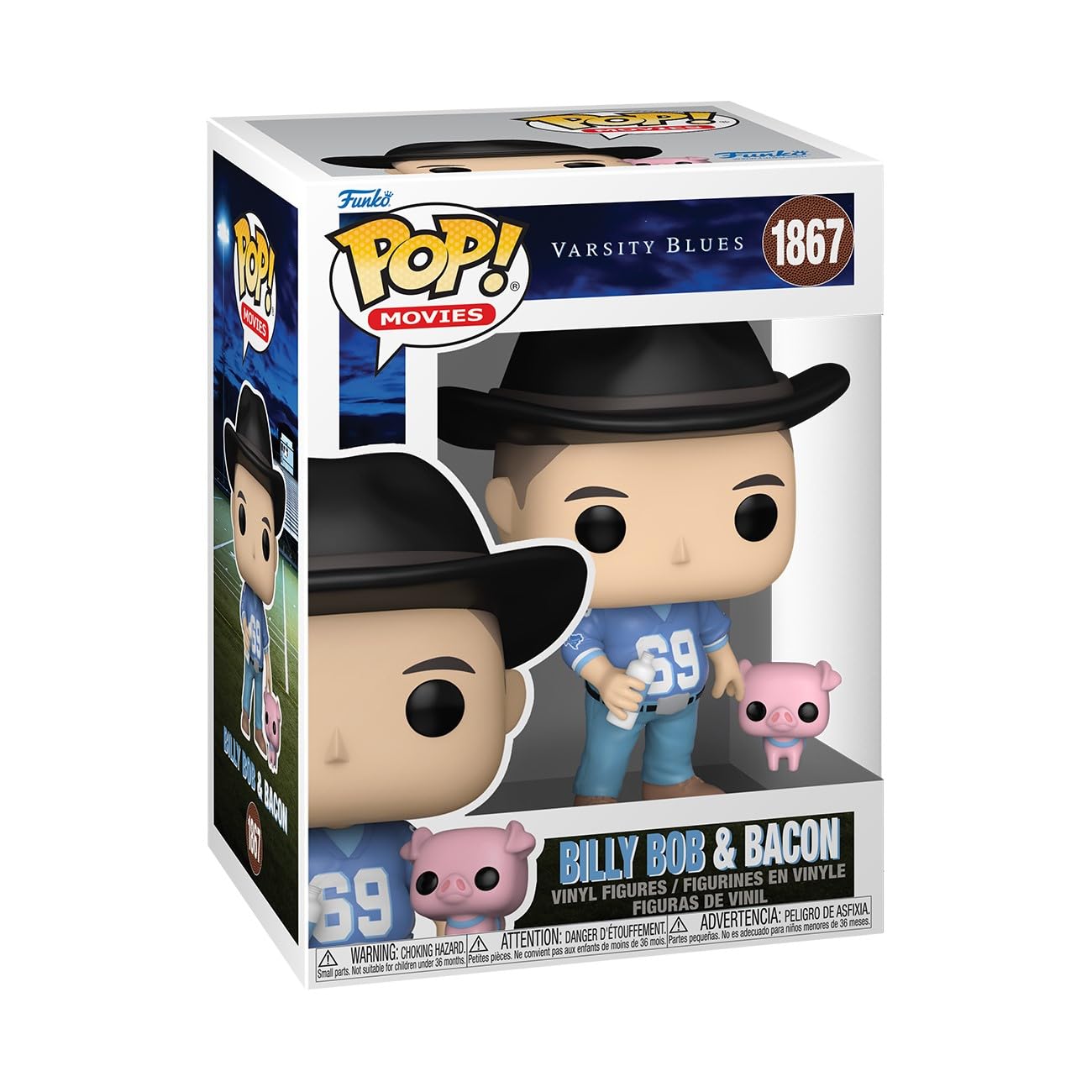 Funko POP & Buddy: Varsity Blues - Billy Bob with Bacon - Collectable Vinyl Figure - Gift Idea - Official Merchandise - for Kids & Adults - Movies…