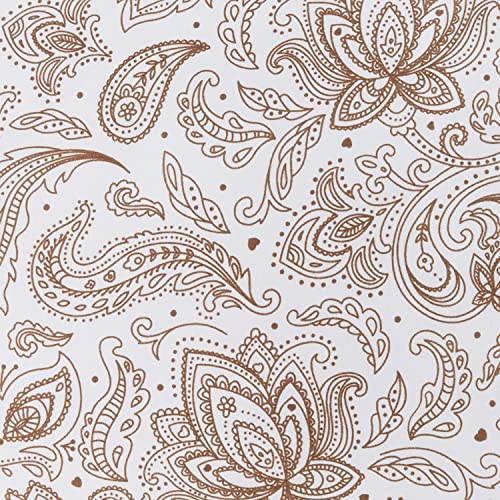 Valerian Paisley Printed Pillowcases 2-Piece Set Egyptian Quality 1500 Thread Count Timeless Classic Designs Soft and Smooth Weave, Wrinkle Resistant,