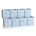 Sorbus Fabric Storage Cubes - 8 Foldable Storage Bins for Organizing Pantry, Cubbies, Toy Box - Clothes Storage & Closet Organizer - 11 Inch…