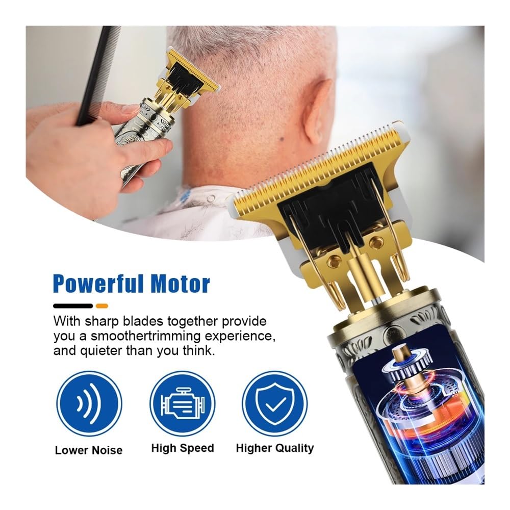 EWKYLSEM Hair Trimmer New Professional Cutting Machine Electric Shaver Trimmers with LCD Display Men's Clipper(Black) Beauty and Personal Care EWKYLSEM