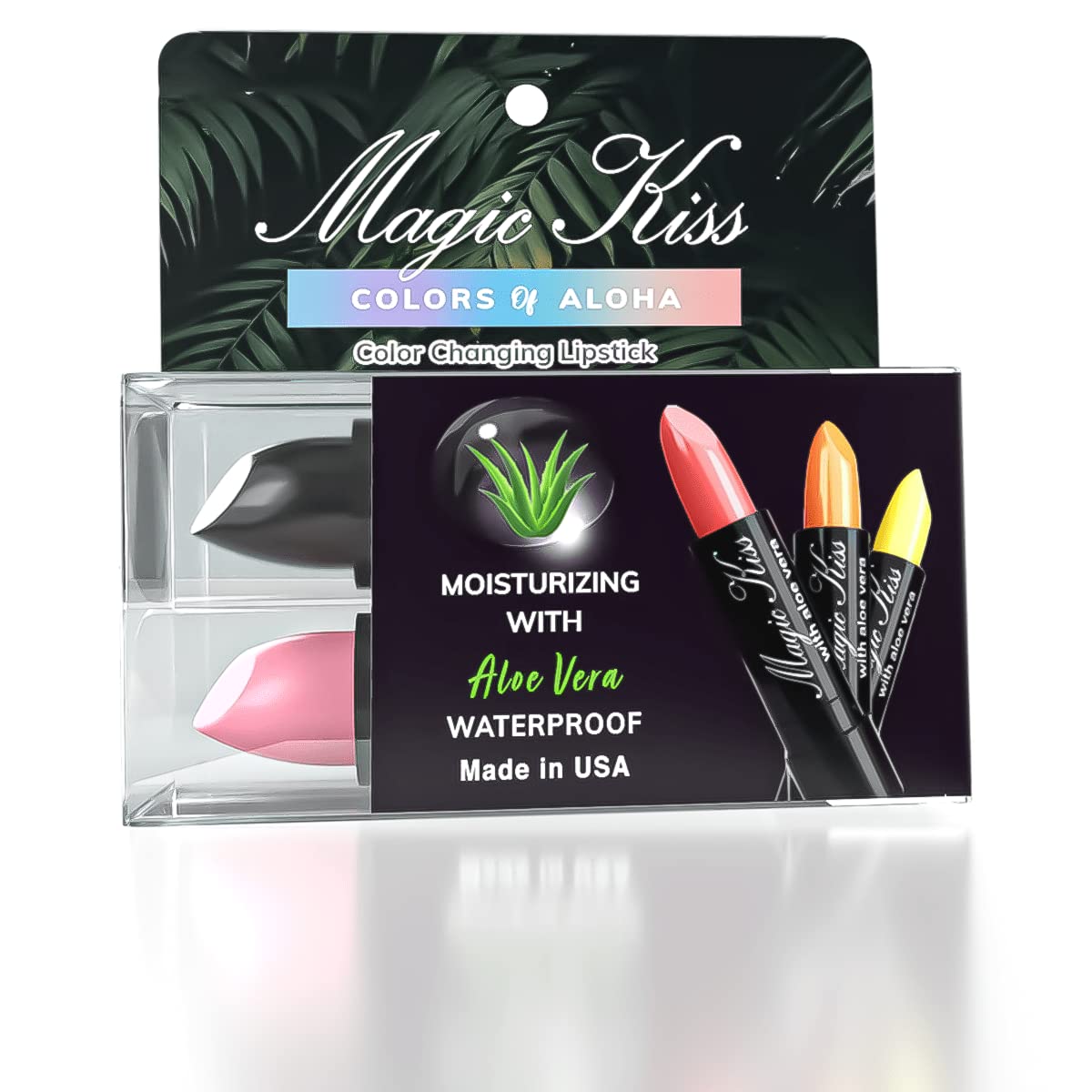 Magic Kiss Color Changing Matte Lipstick set, Long Lasting Nutritious Lips Moisturizer Magic Temperature Color Change Lip Balm with Aloe Vera PH