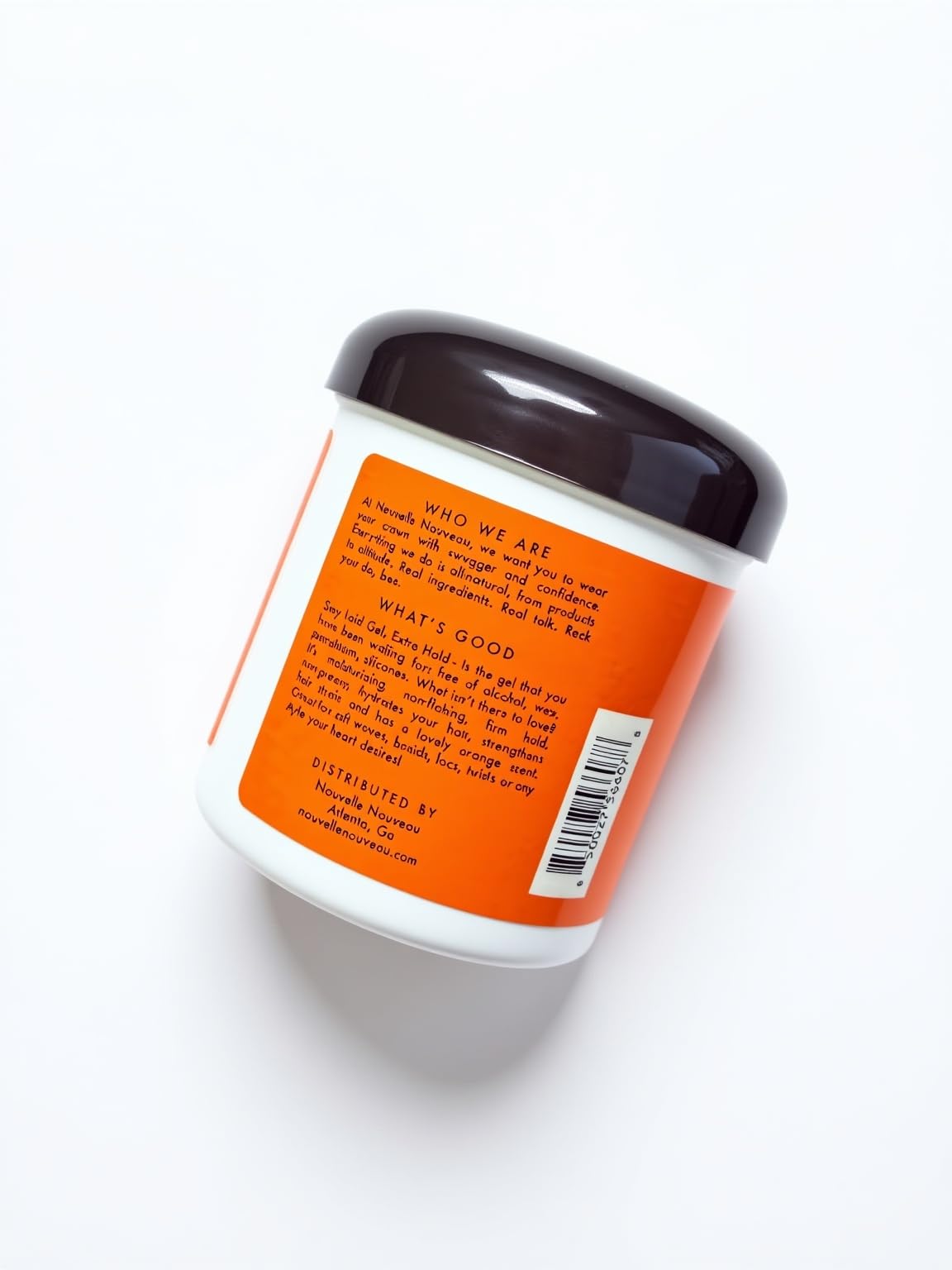 Nouvelle NOUVEAU Stay Laid Braid Gel, Extra Hold, Alcohol Free, Orange Scent, 16 oz