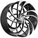 Azara AZA-540 22x8.5 5x112 5x114.3 +38 Cb 74.1 Gloss Black & Machined
