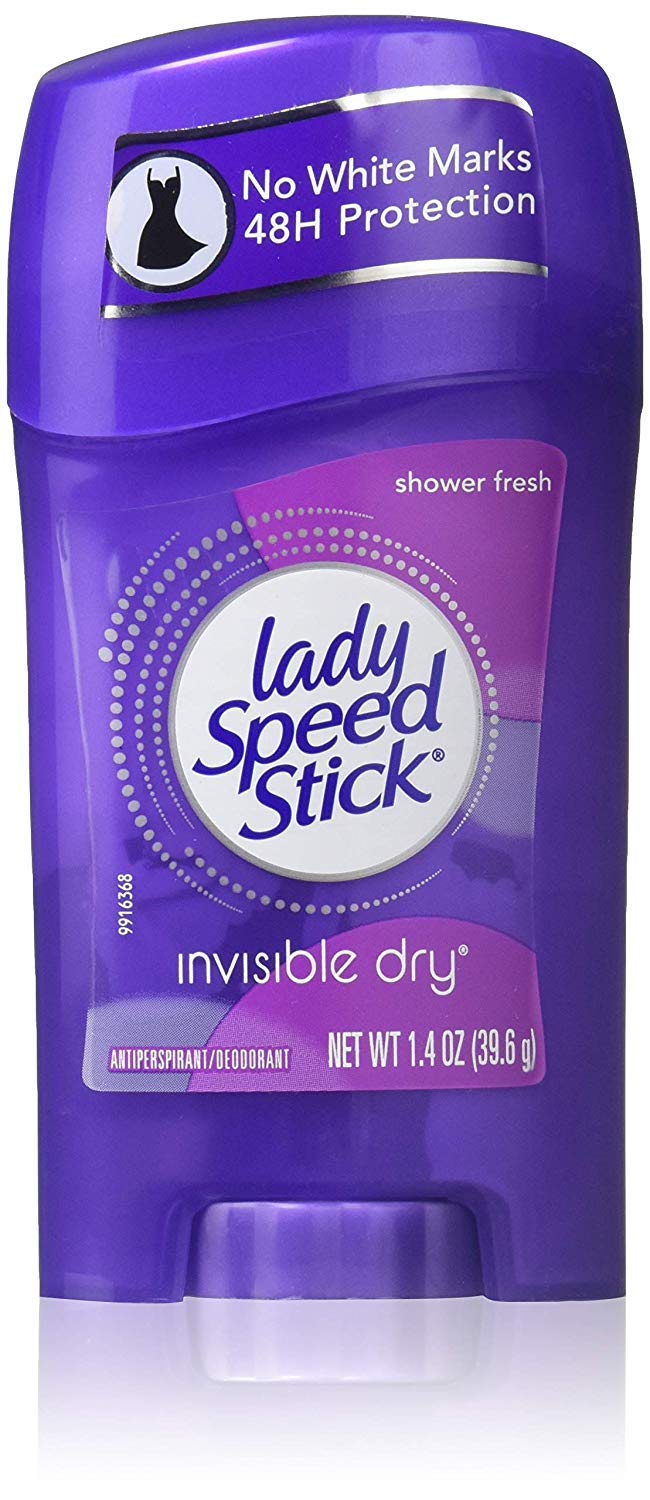 Lady Speed Stick Invisible Dry Antiperspirant & Deodorant, Shower Fresh -1.4 Oz/Pack, 4 Pack Beauty and Personal Care Speed Stick