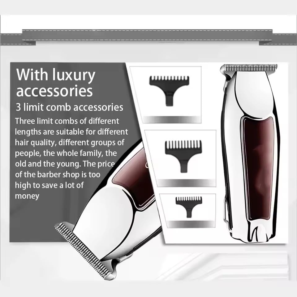 QDKVTNDJZ Hair Clippers for Men Professional - Brushless Motor Trimmers Set with Long Battery Life USB Rechargeable Electric Cutting Kit for at-Home Beauty and Personal Care QDKVTNDJZ