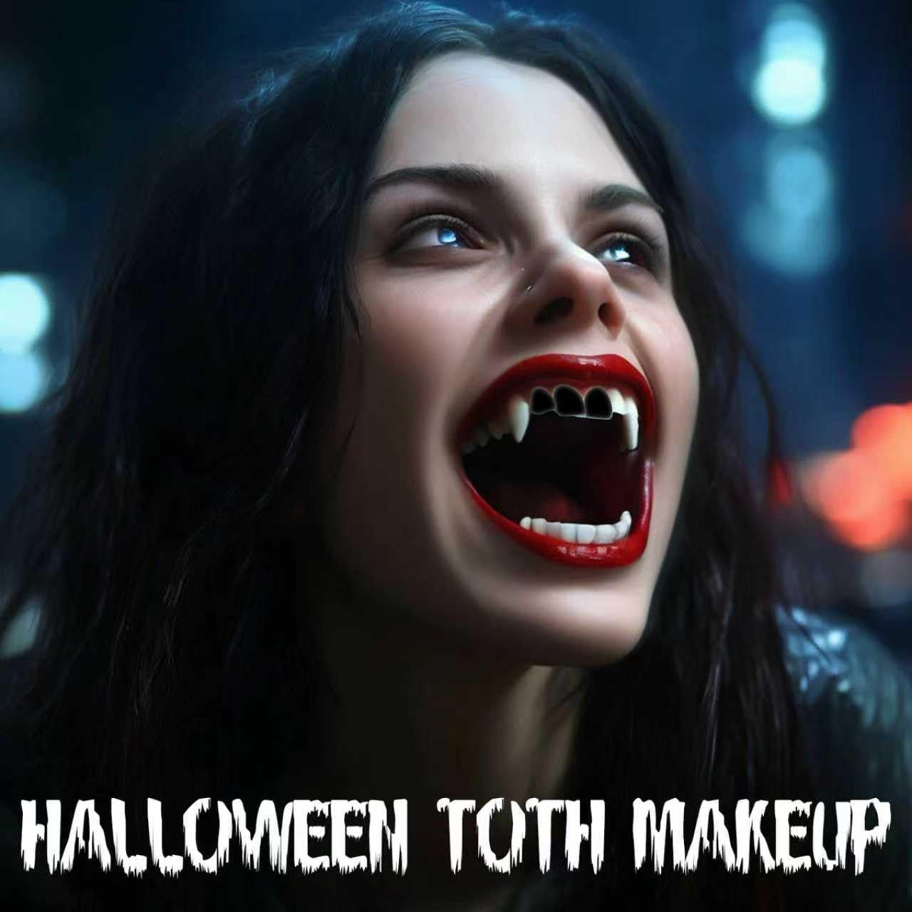 Black Tooth Paint,Professional Black Out Teeth Makeup,Quick Dry & Realistic, for Cosplay,Rotten Teeth Makeup and Missing Teeth SFX for Halloween Art