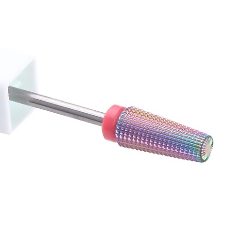 MZCMSL 5 in 1 Carbide Nail Drill Bit for Removing Acrylic or Gel, Both Left and Right Handed - Two Way Rotate Use,3/32 Shank efile Bit