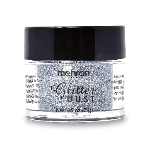 Mehron Makeup Paradise Glitter FX | Professional Cosmetic for Makeup & Art | Vibrant & Shimmering Loose Glitter .25 oz (7 g) (Gunmetal)