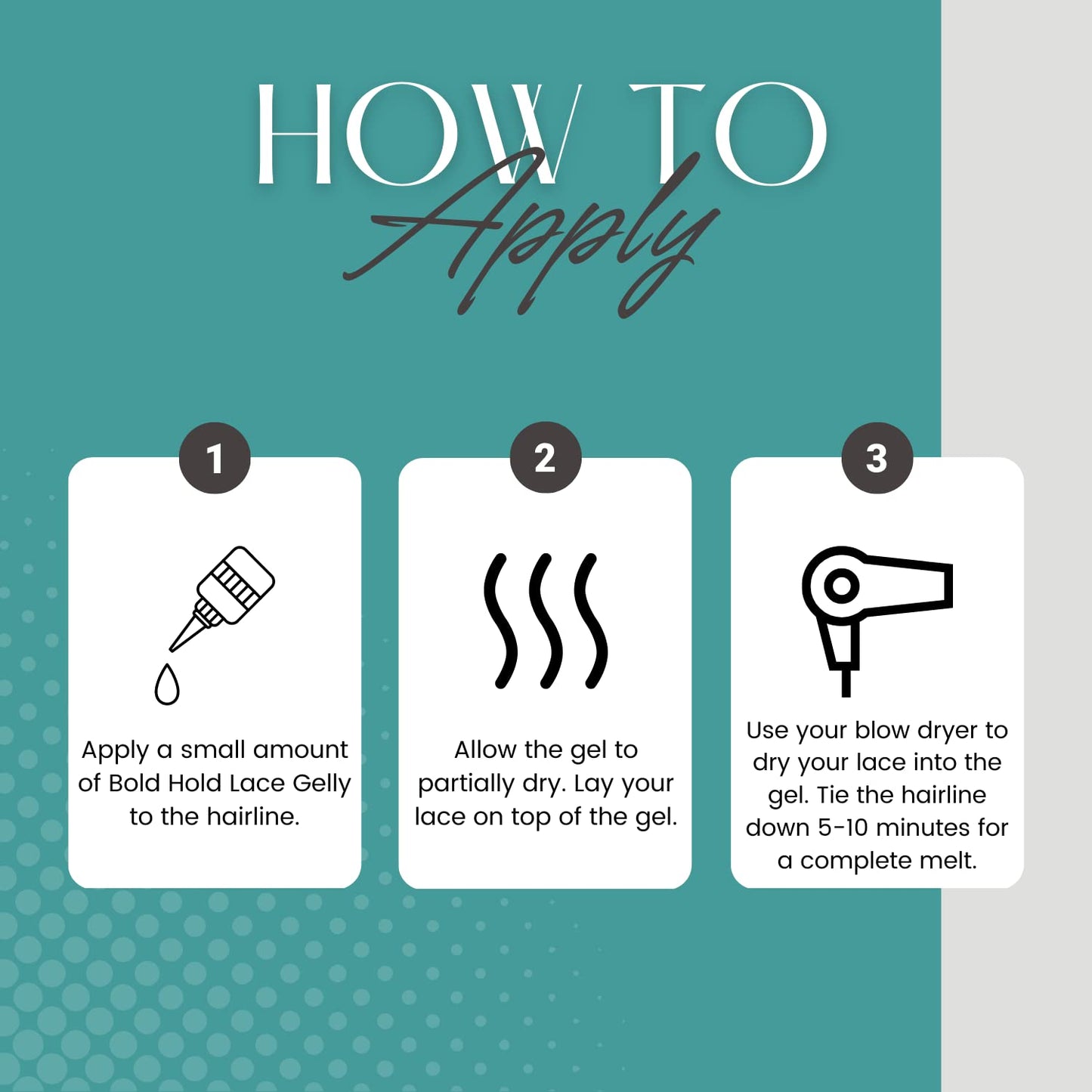 The Hair Diagram - Bold Hold Lace Gelly - Glueless - Temporary Hold Lace Melt Gel For Front Wigs and Hair Systems - Styling Agent For Baby Hairs - Non Beauty and Personal Care The Hair Diagram