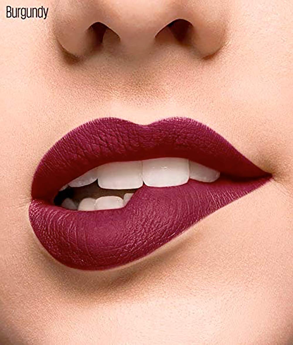 Cyzone Studio Look Intense Color Liquid Lipstick, Long-lasting, High Fixing, Color: Burgundy .20 oz (6ml)