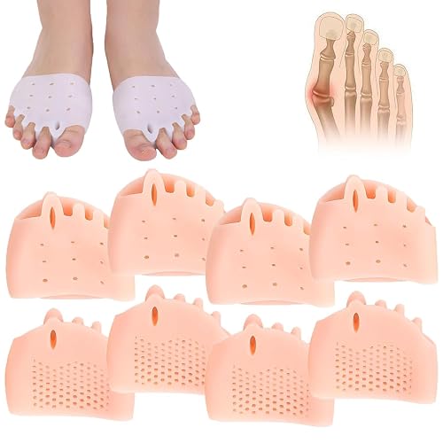 Silicone Toe Separators for Women & Men,Silicone Toe Separator,Toe Separators,Toe Separators for Women,Toe Spacers,4 Pairs, Ball of Foot Cushions Beauty & Personal Care Aaznslsn