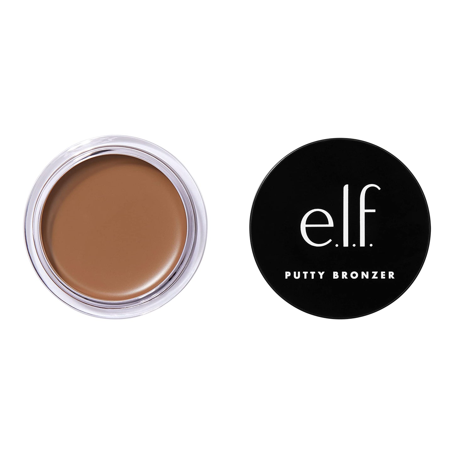 e.l.f. Putty Bronzer, Creamy & Highly Pigmented Formula, Creates a Long-Lasting Bronzed Glow, Infused with Argan Oil & Vitamin E, Honey Drip, 0.35 Oz