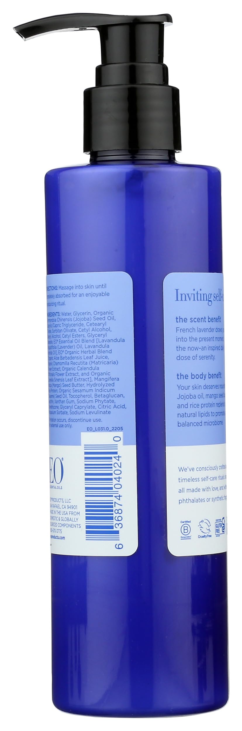 Eo Lotion Body French Lavender, 8 oz