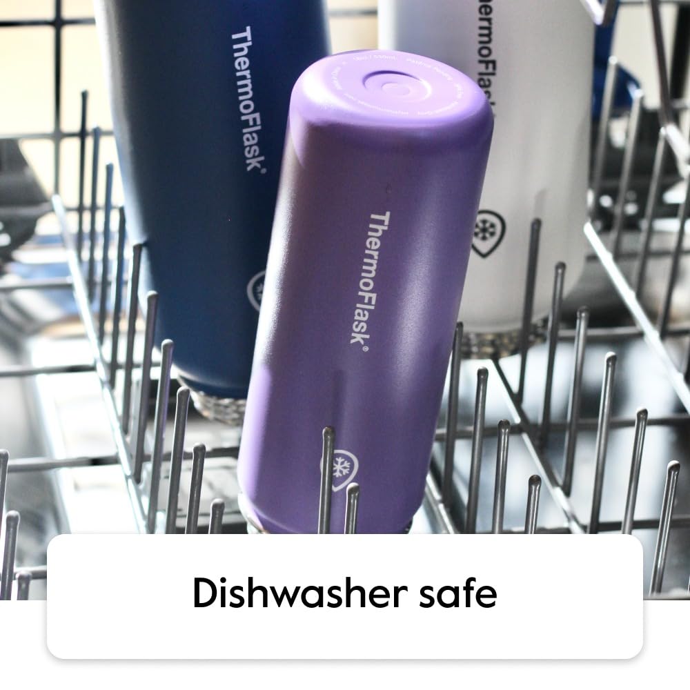 ThermoFlask Kids Bottle with Straw Lid - Durable & Dishwasher-Safe Water Bottles & Lids - Leak-Proof Bottle Lid Design - Reusable Water Bottles