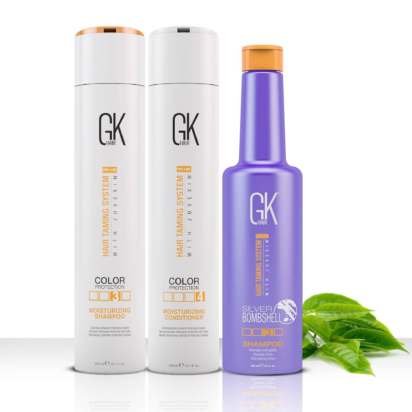 GK HAIR Moisturizing Shampoo and Conditioner Set - Silver Bombshell Shampoo for Dry, Frizzy, Damaged, and Color-Treated Hair - Nourishing Formula
