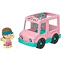 Fisher-Price Little People Toddler Toys Ice Cream Truck Push-Along Vehicle & Figure for Pretend Play Preschool Kids Ages 1+ Years
