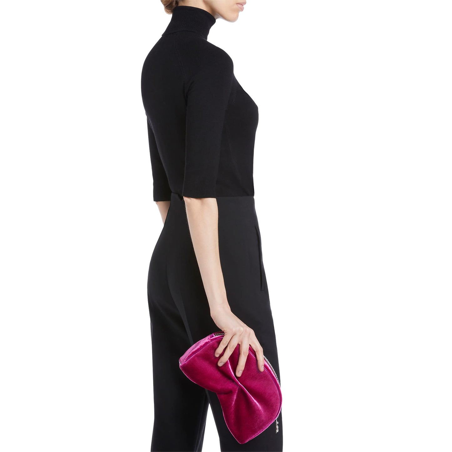 Giuseppe Zanotti, Agacia Clutch, One Size, Pomegranate Red