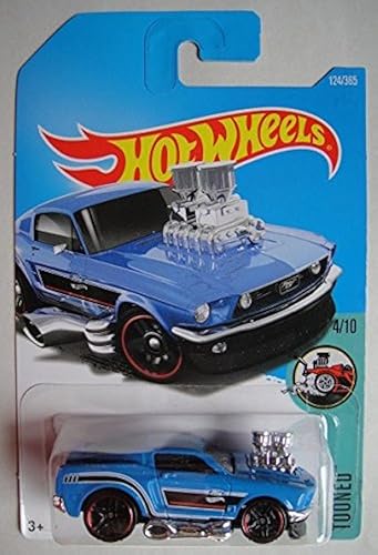 Hot Wheels 2017 Tooned '68 Mustang 124/365, Blue