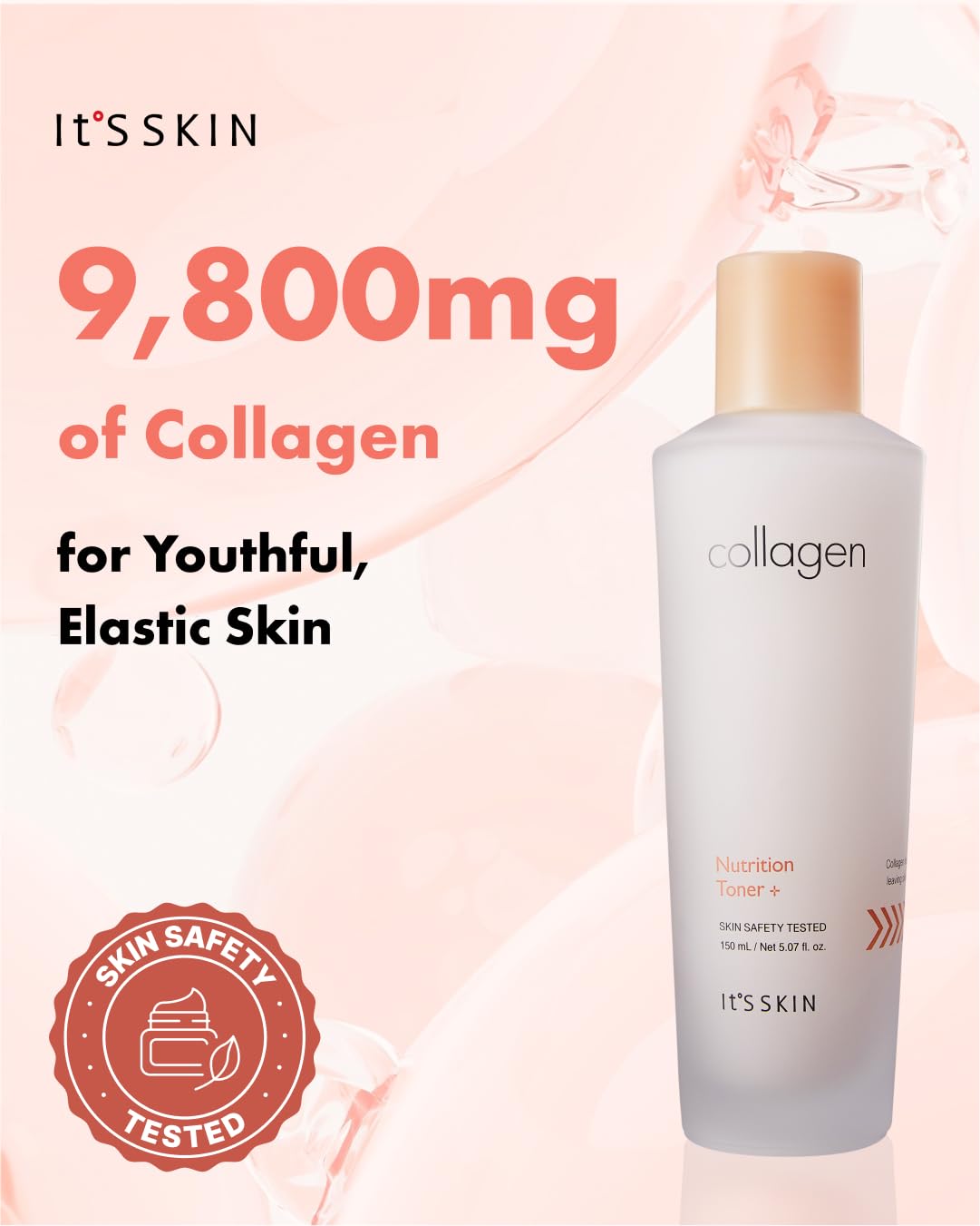 It'S SKIN Collagen Nutrition Toner 150ml 5.07fl. Oz. - Facial For Face Acne Scar Removal Treatment Astringent Hydrating Natural Toner Anti Aging