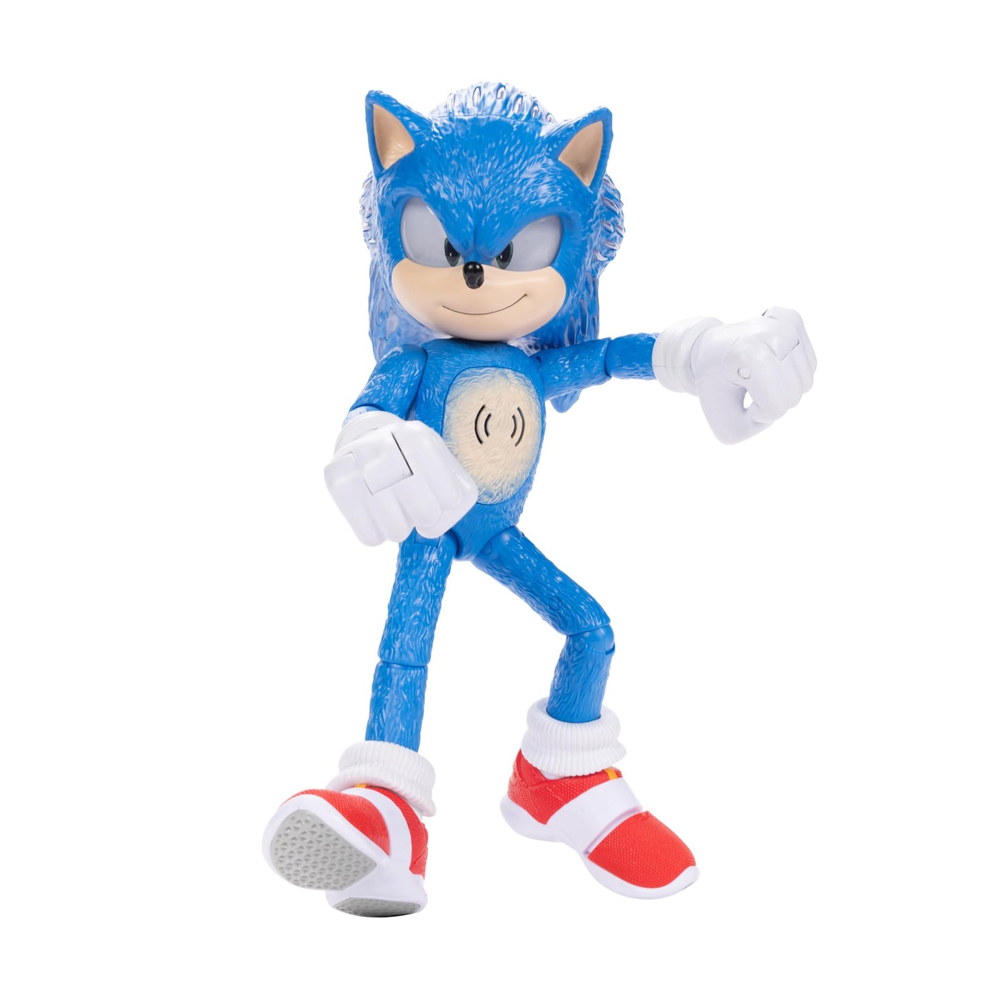 Sonic The Hedgehog 3 Ultimate Talking Sonic 12-Inch Figure, Features 30+ Iconic and Humorous Phrases and Sounds from The Movies, Light-Up Eyes
