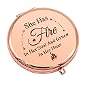 Inspirational Gift for Women Encouragement Gift Compact Makeup Mirror for Her Motivational Birthday Gift for Mom Daughter Folding Makeup Mirror