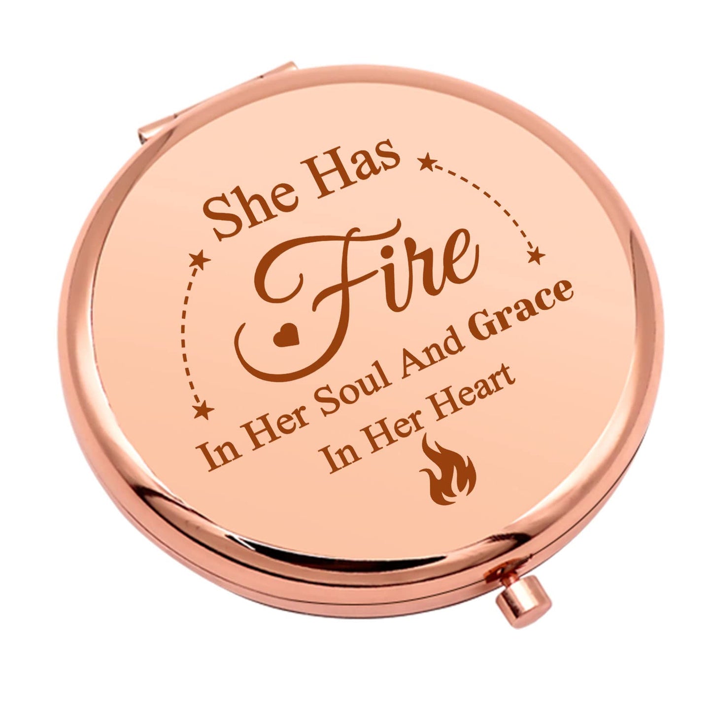 Inspirational Gift for Women Encouragement Gift Compact Makeup Mirror for Her Motivational Birthday Gift for Mom Daughter Folding Makeup Mirror