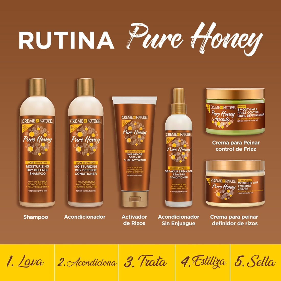 Creme of Nature Pure Honey Define Shrinkage Defense Curl Activator, Moisture-Rich, For Dry, Dehydrated Hair, Haircare Gift for Women, 10.5 oz