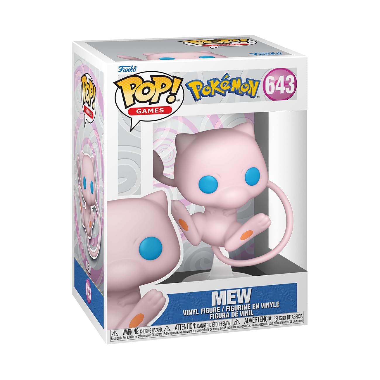 Funko Pop! Games: Pokemon - Mew - Collectible Vinyl Figure - Gift Idea - Official Products - Toys for Children and Adults - Video Games Fans