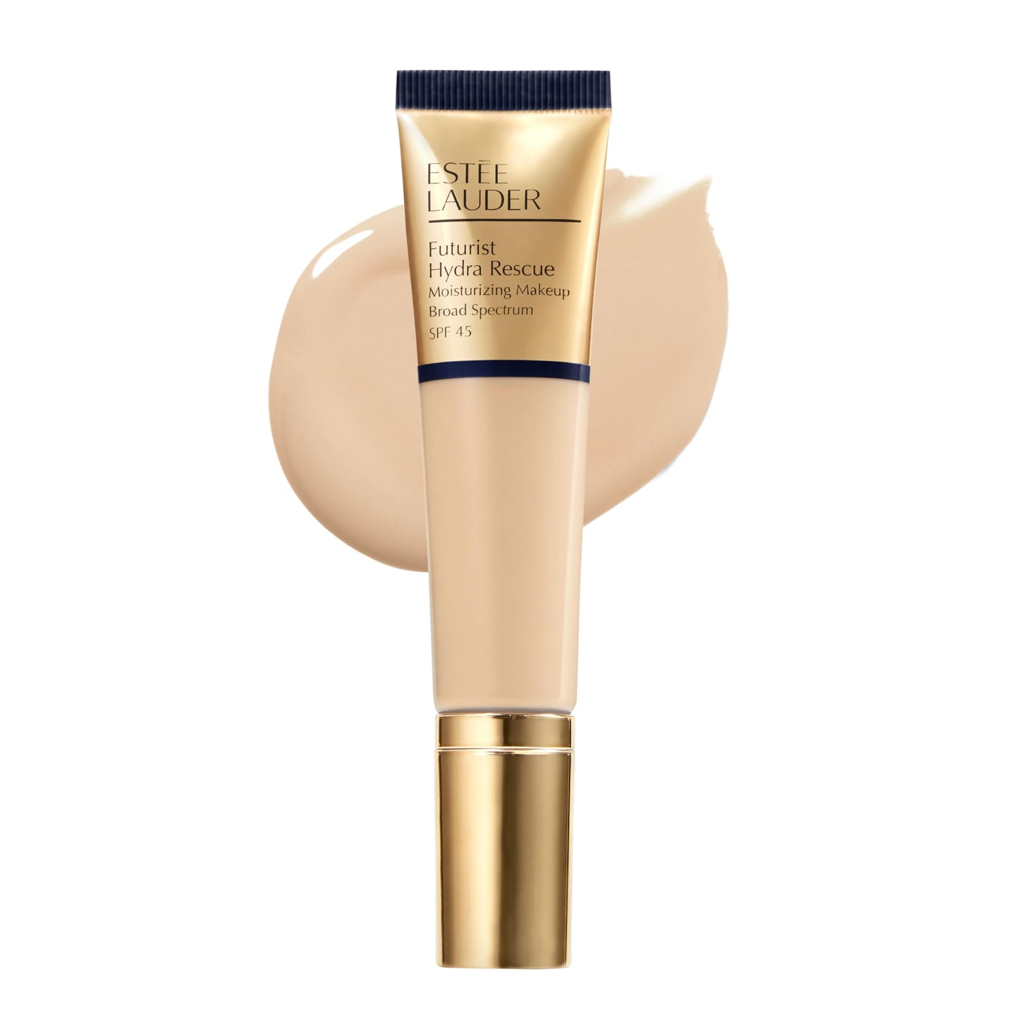 Estée Lauder Futurist Hydra Rescue Moisturizing Foundation Makeup SPF 45 for a 12-Hour Glow, 1.2 Fl Oz, 1W2 Sand
