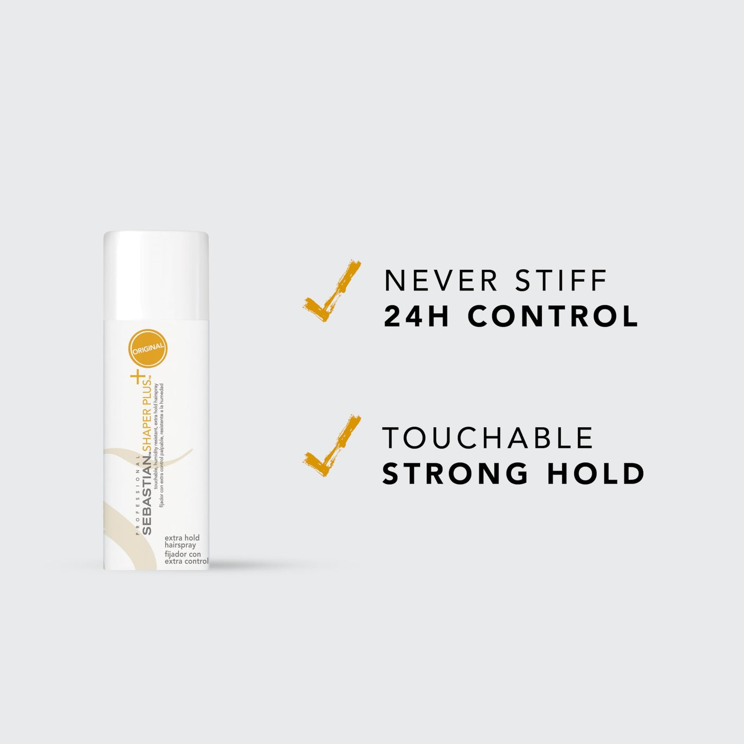 Sebastian Professional Shaper Plus Mini Hairspray, 80% VOC | Humidity Resistant, Original Extra Hold | Travel Size, 1.3 oz Beauty and Personal Care Professional Sebastian