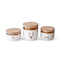 Ukonic Harry Potter Quidditch Ceramic Storage Jars 3-Pack | Food Storage For Cookies, Candy, Spice | Flour and Sugar Containers With Lids | Kitchen…