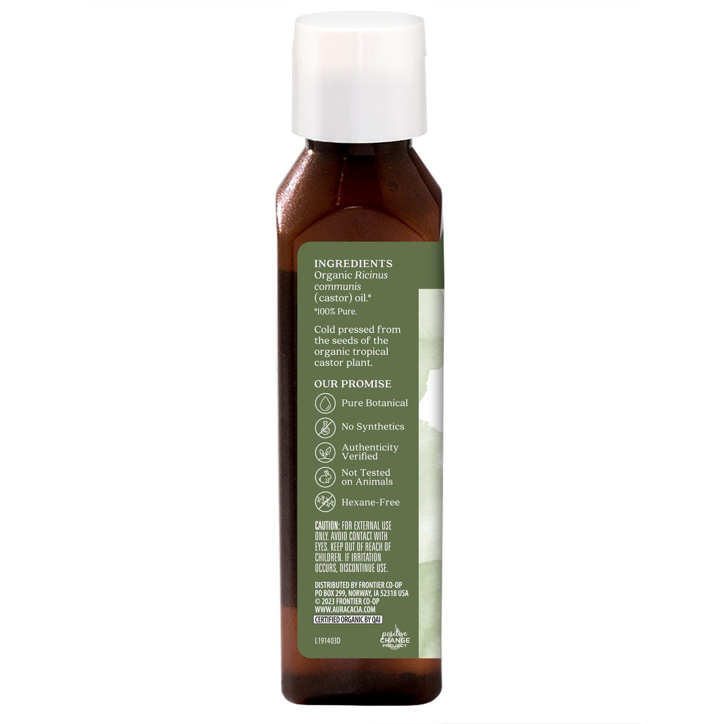Aura Cacia Skin Care Oil - USDA Organic - Castor Oil - 4 fl oz - 100% Pure Botanical Ingredients