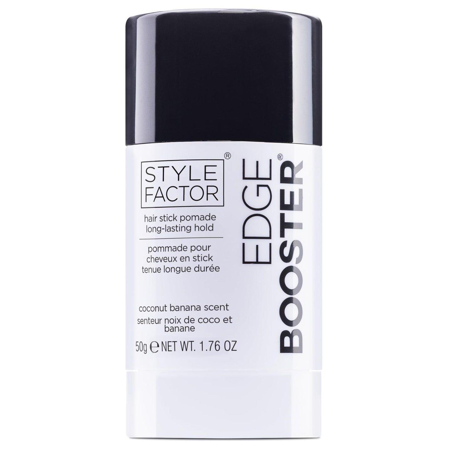 Style Factor EDGE BOOSTER Hair Wax Stick Pomade with Beeswax | Strong Hold Slick Stick for Flyaways, Edges & Baby Hair for Sleek Buns & Ponytails |