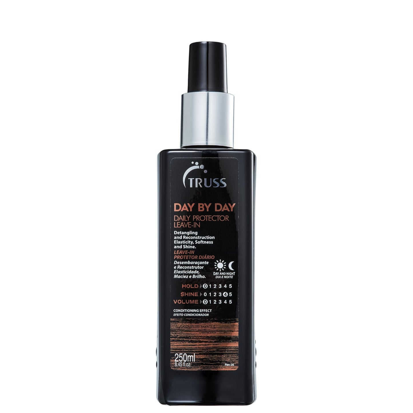 TRUSS Day by Day Leave In Conditioner Spray - Lightweight Detangling Spray & Heat Protectant for Hair - Restores Elasticity, Softness & Shine