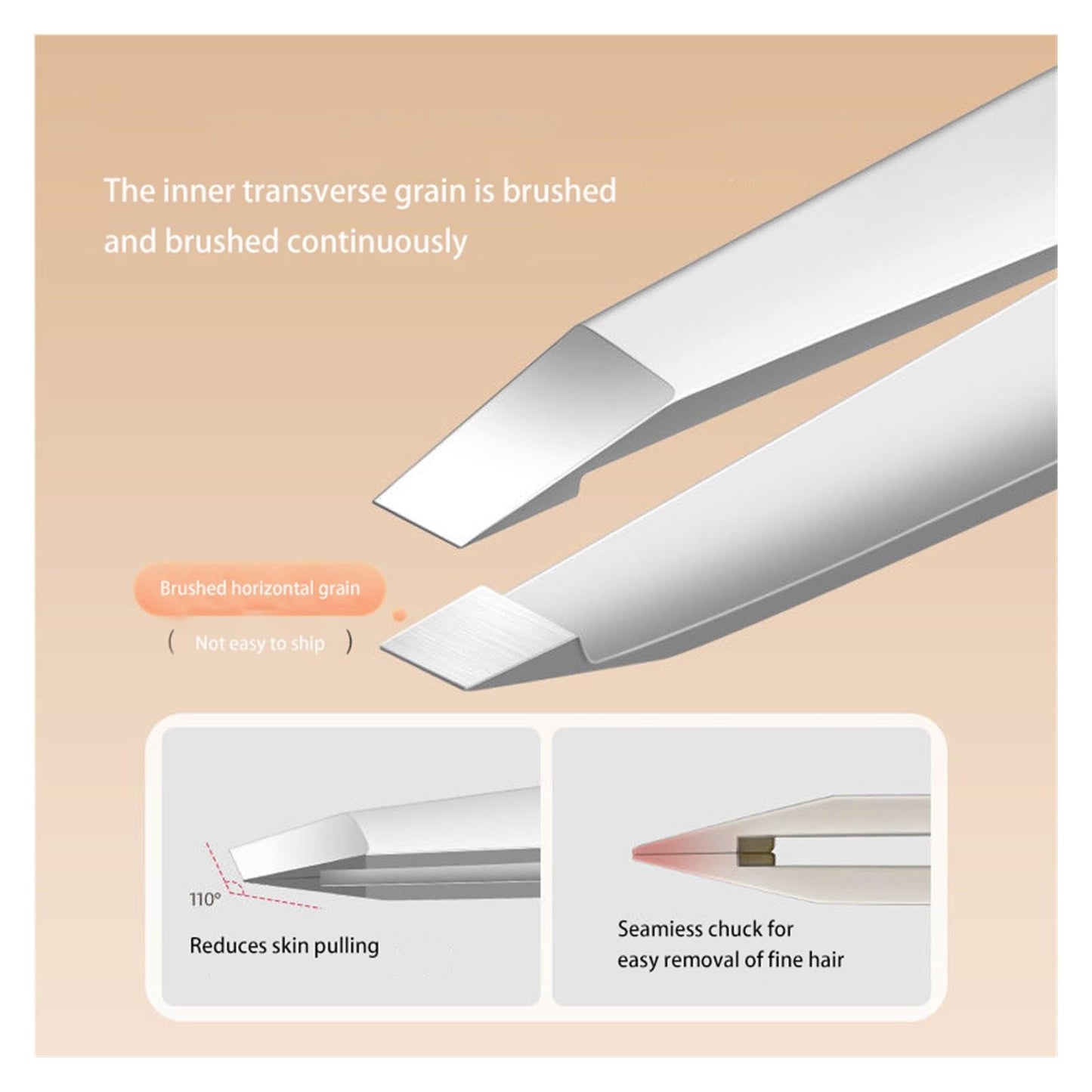 Eyebrow Tweezers Eyebrow Plucking Beard Artifacts False Eyelash Tweezers(Golden Morden) Beauty and Personal Care ZYCZYCZZ