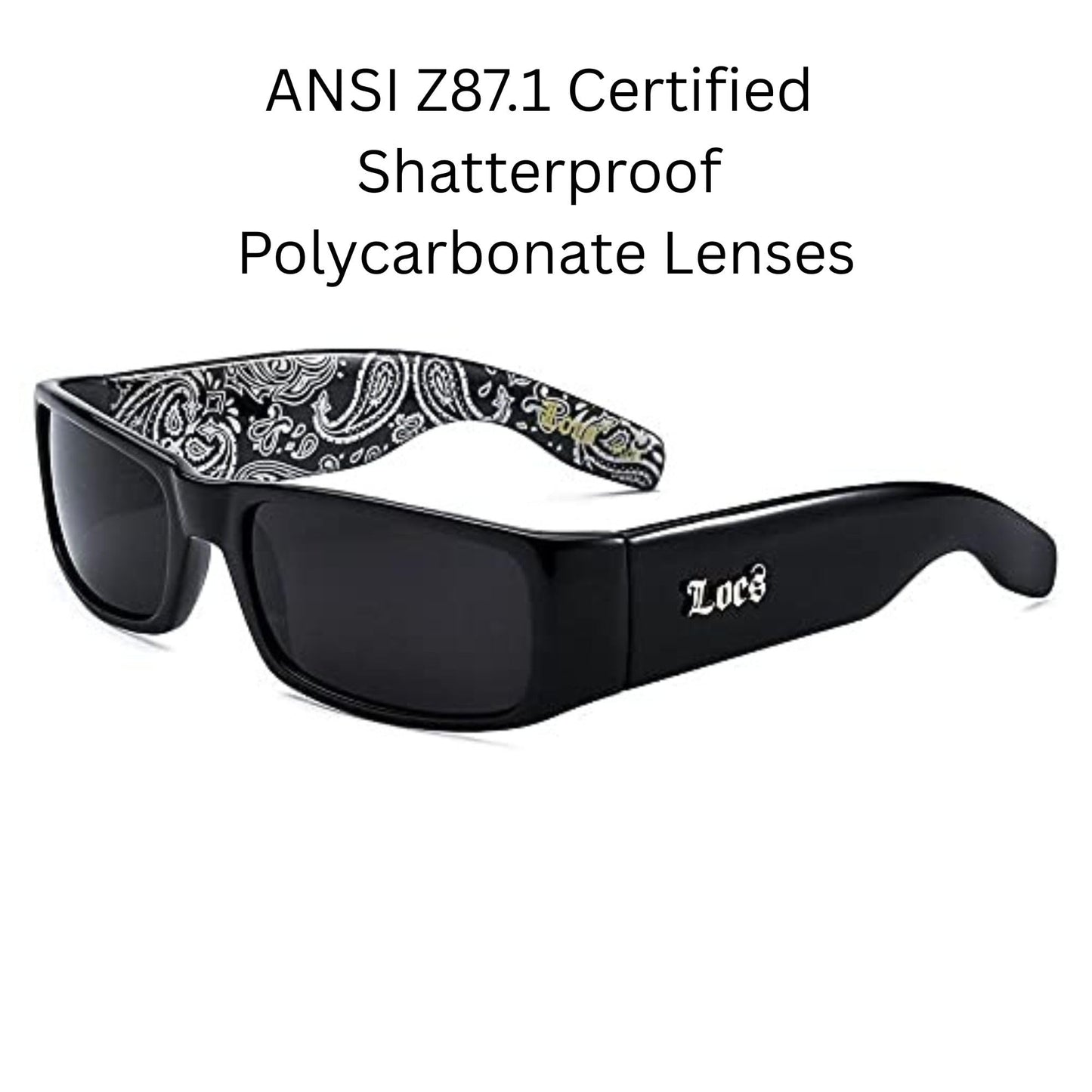 LOCS Sunglasses Hardcore Black 0103