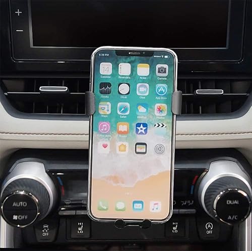 Zchan Custom (Big Phone Friendly) Phone Holder Fit for Toyota RAV4 2019-2025 (Not fit for Hybrid LE/XLE),Gravity Car Stand,RAV4 Car Mount in Air…